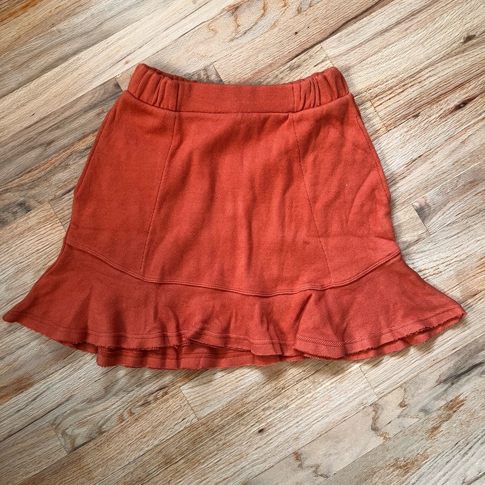 Free People Beach Terracotta Mini Skirt